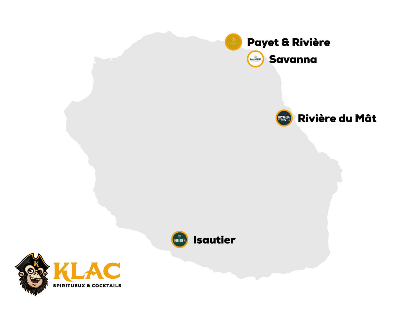 Carte Rhum île de la Réunion