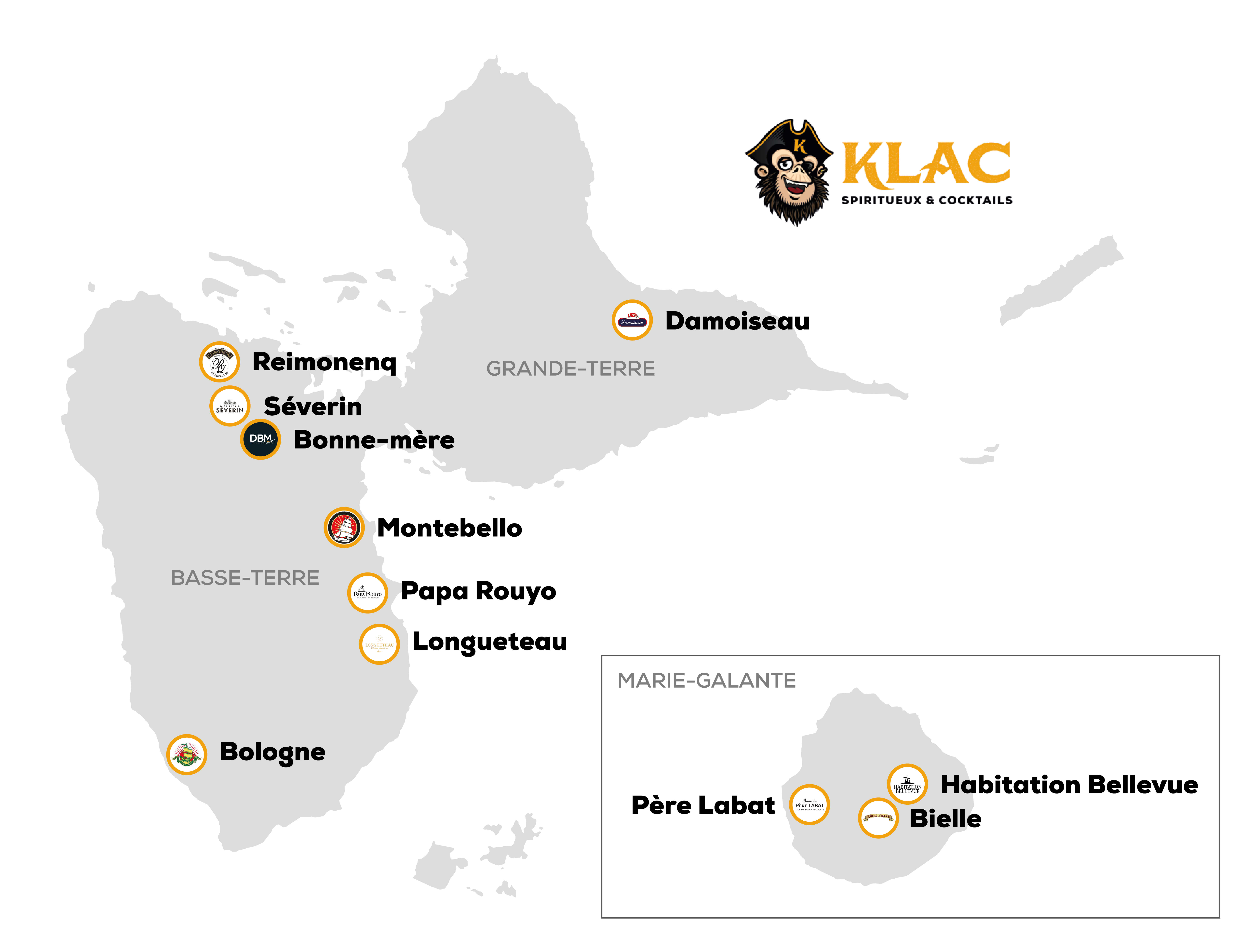 Carte rhum Guadeloupe